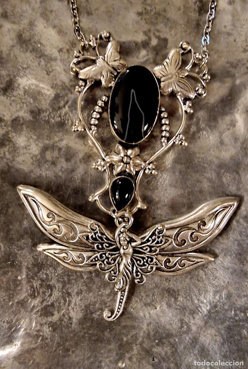 Joyeria: COLLAR NINFA ALAS MARIPOSA Y &Oacute;NIX - Foto 1