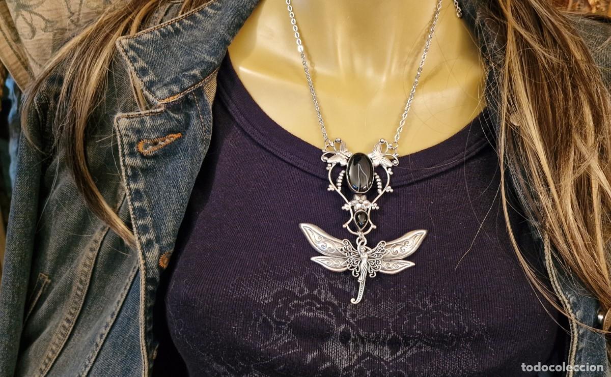 Joyeria: COLLAR NINFA ALAS MARIPOSA Y &Oacute;NIX - Foto 4
