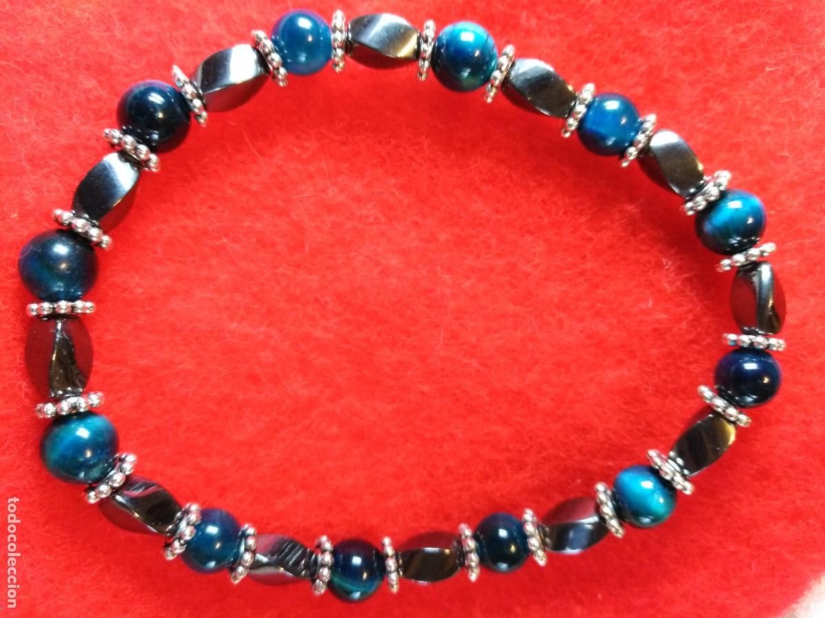 Joyeria: PULSERA DE OJO DE TIGRE AZUL NATURAL (SIN USAR) - Foto 1