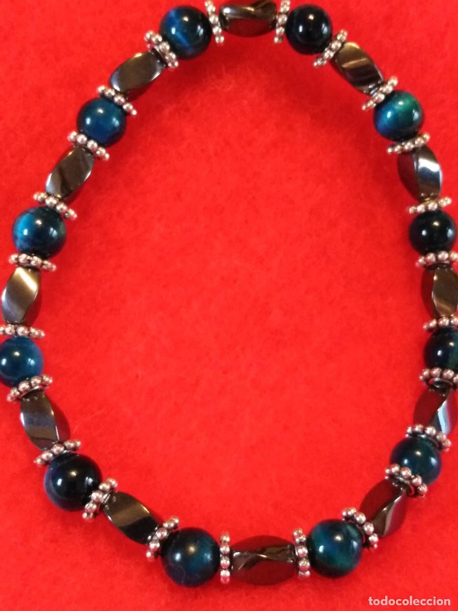 Joyeria: PULSERA DE OJO DE TIGRE AZUL NATURAL (SIN USAR) - Foto 2