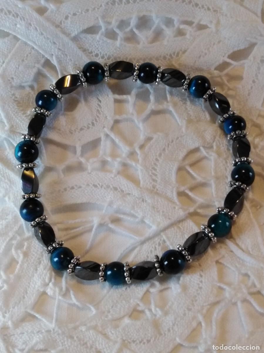 Joyeria: PULSERA DE OJO DE TIGRE AZUL NATURAL (SIN USAR) - Foto 4