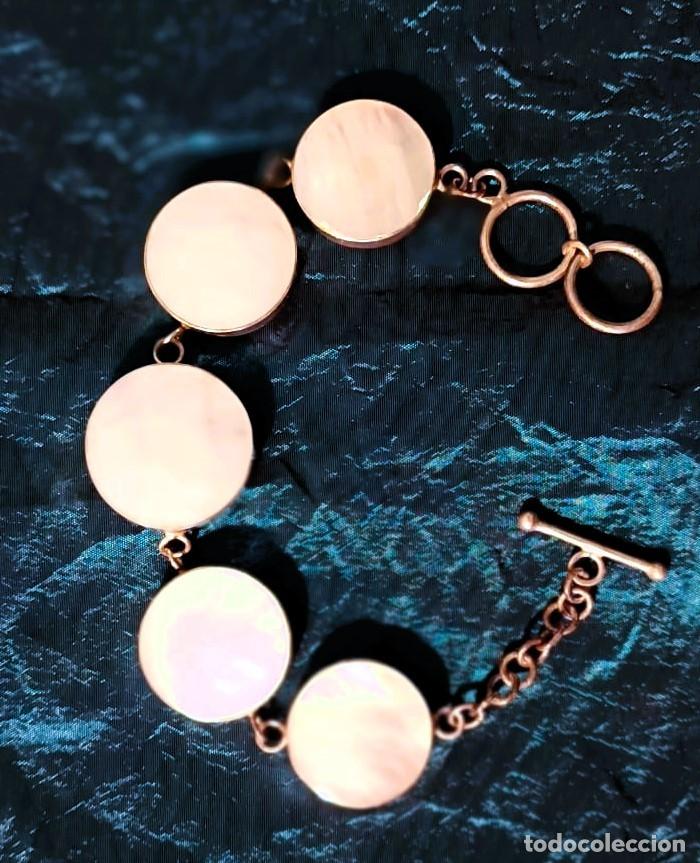 Joyeria: Pulsera y anillo de plata de Ley 925 y madreperla - Foto 9