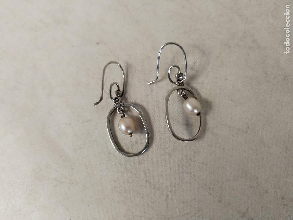 Joyeria: pendientes plata 925 con perlas - Foto 3