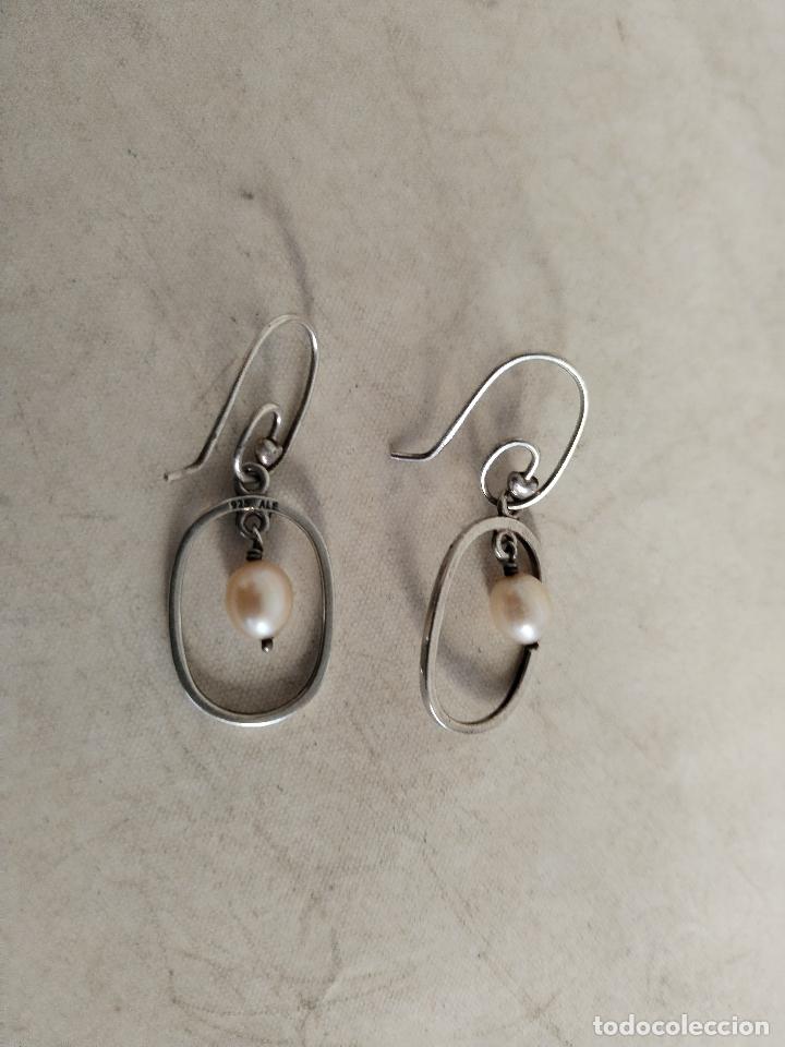 Joyeria: pendientes plata 925 con perlas - Foto 4
