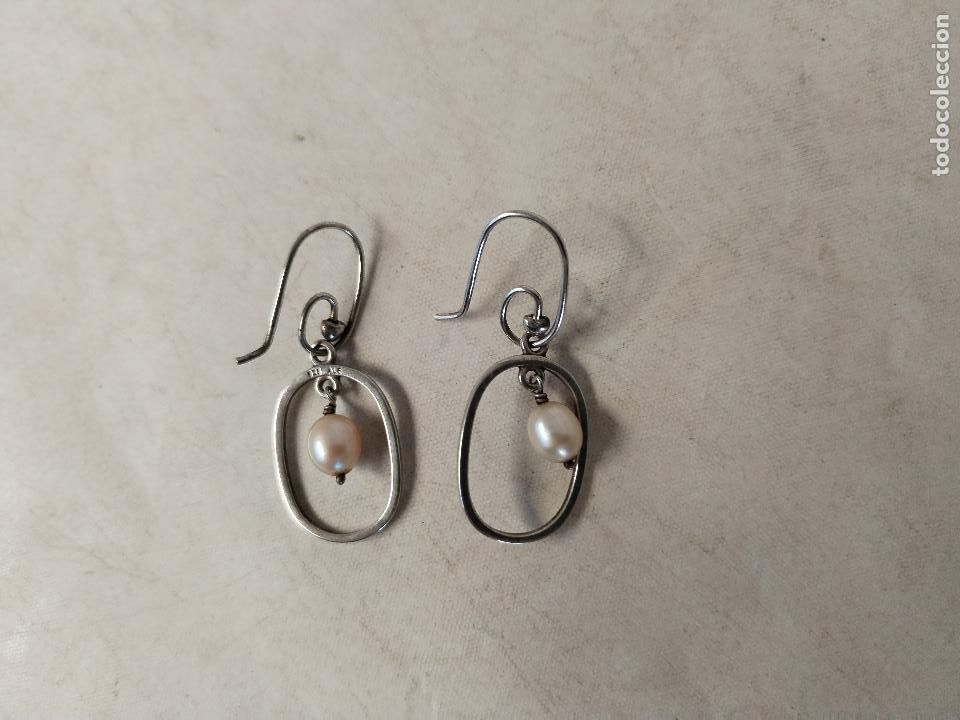 Joyeria: pendientes plata 925 con perlas - Foto 1