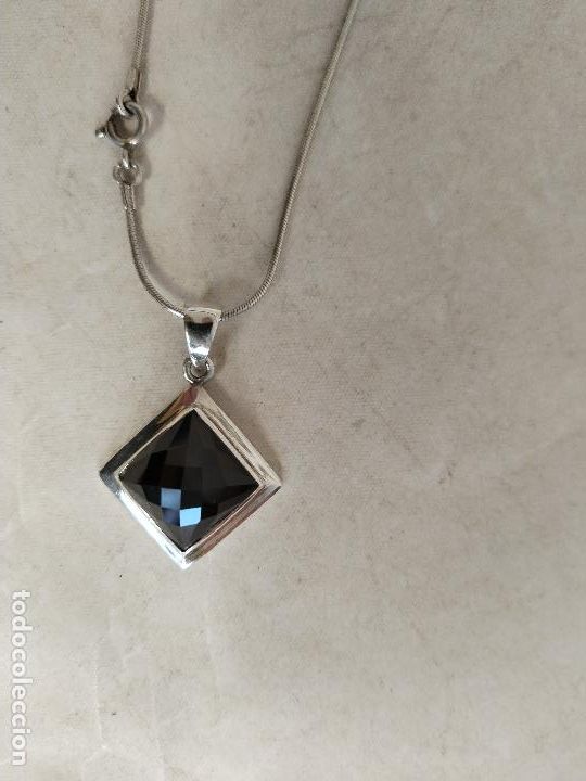 Joyeria: colgante cadena plata 925 con onix - Foto 1