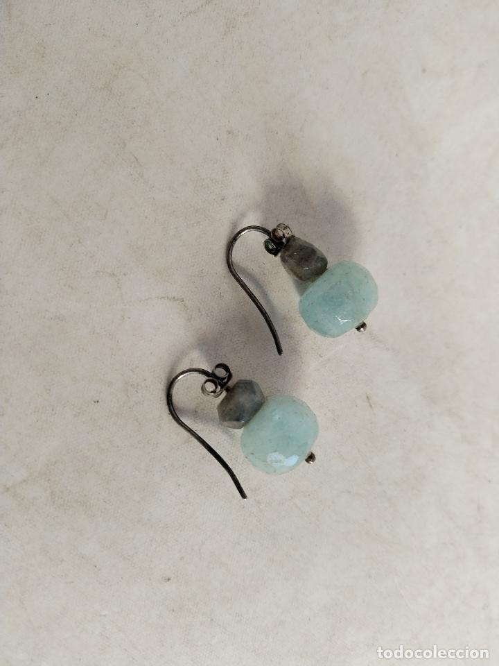 Joyeria: pendientes plata piedra azul - Foto 3