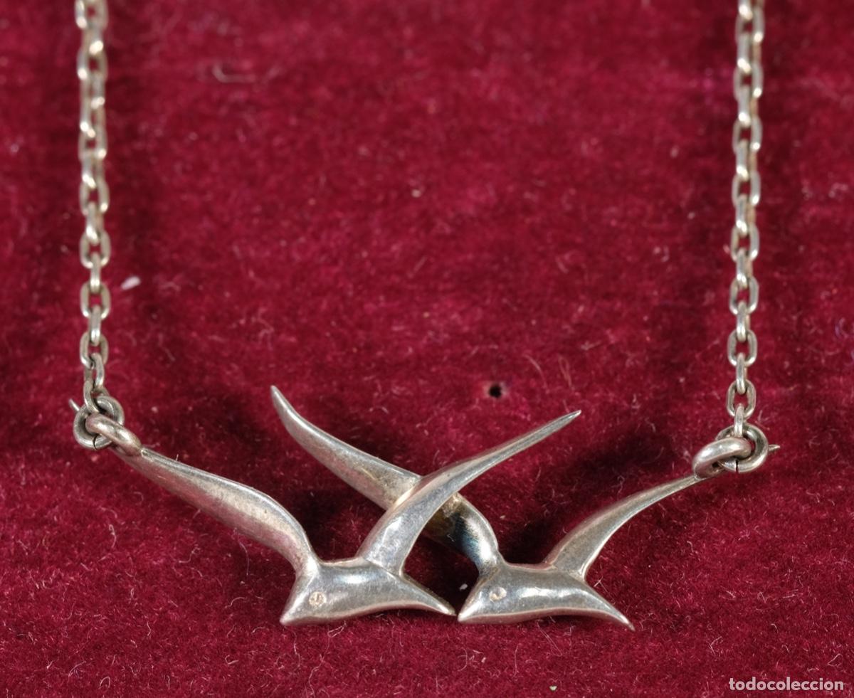 Joyeria: Colgante con forma de gaviotas de plata - Foto 1