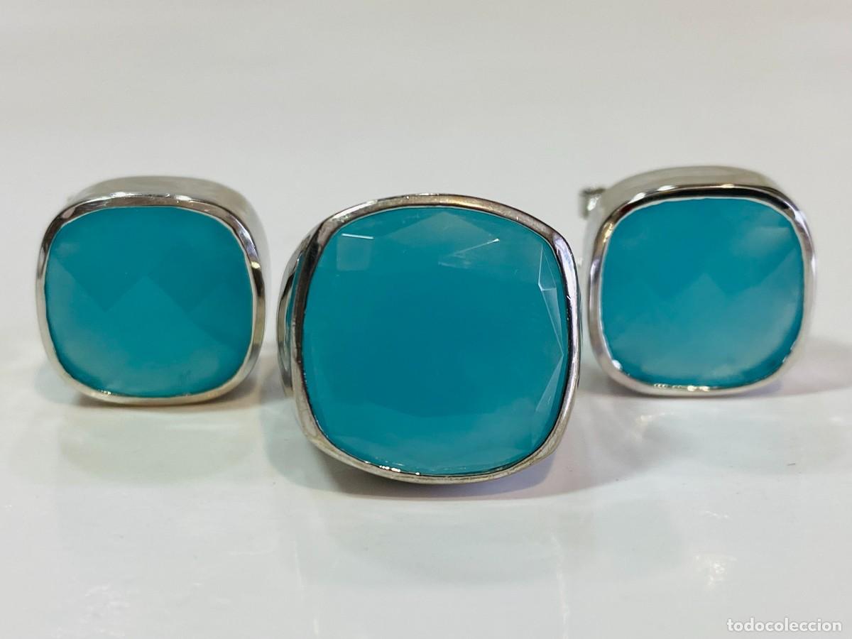 Joyeria: conjunto de plata - pendientes y anillo 925 - Foto 1