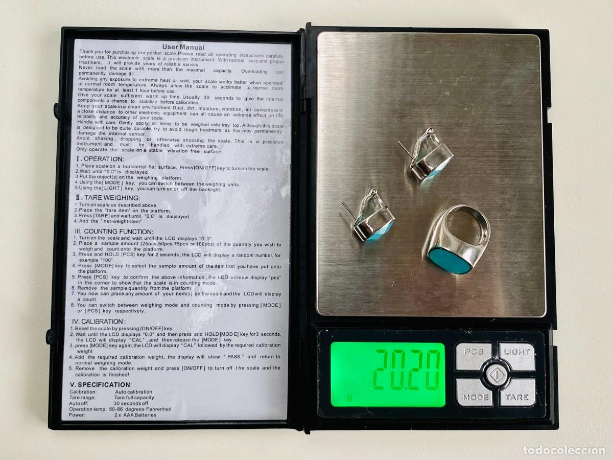 Joyeria: conjunto de plata - pendientes y anillo 925 - Foto 12