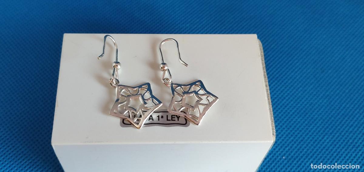 Joyeria: Pendientes de plata ley 925 calados - Foto 2