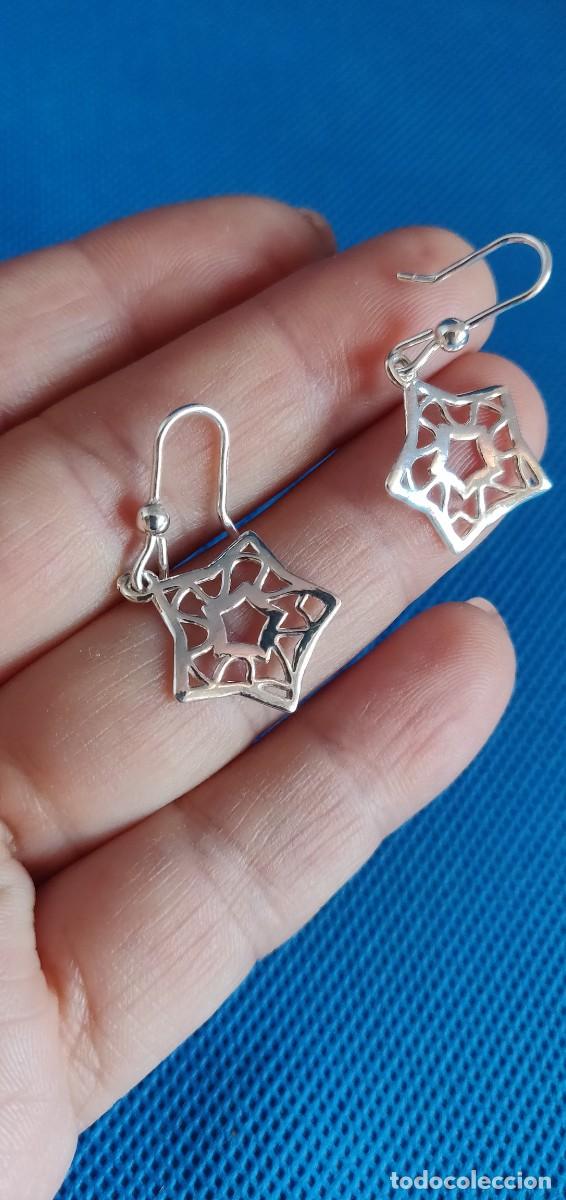 Joyeria: Pendientes de plata ley 925 calados - Foto 9