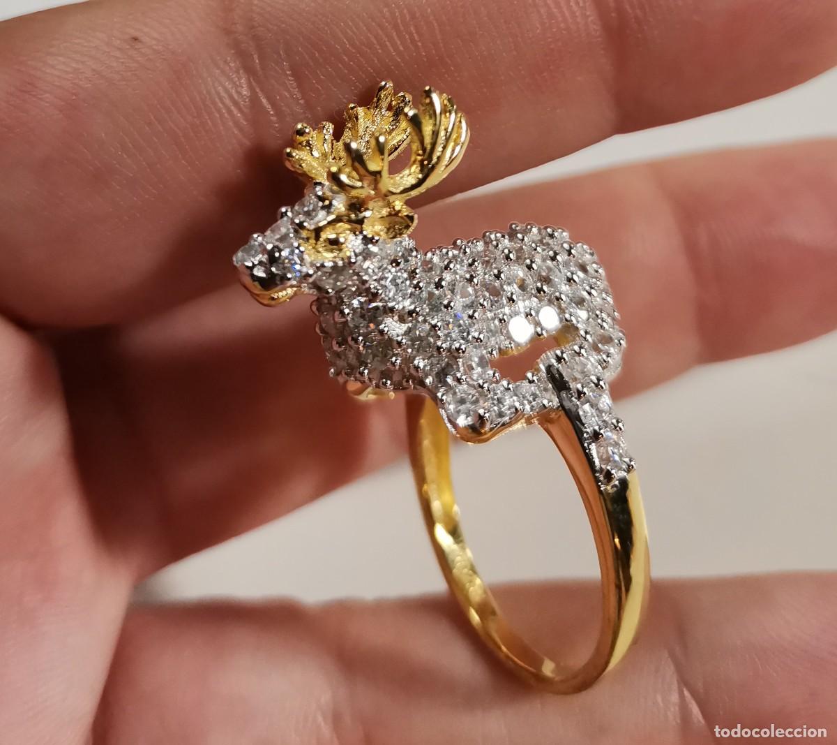 Joyeria: Magn&iacute;fico Anillo en Plata de Ley y Oro - Foto 3