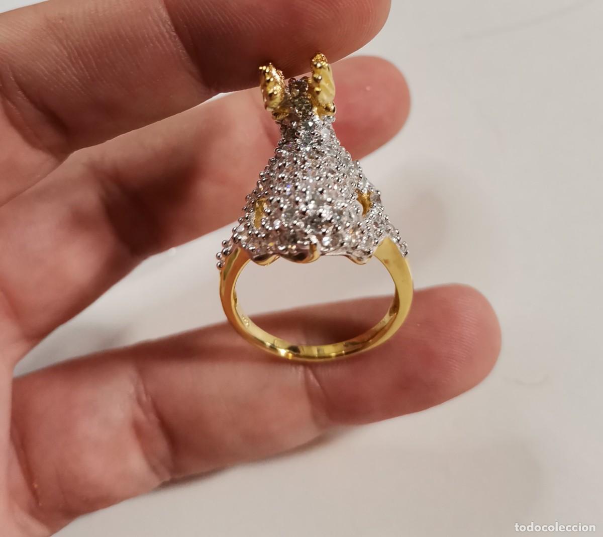 Joyeria: Magn&iacute;fico Anillo en Plata de Ley y Oro - Foto 5