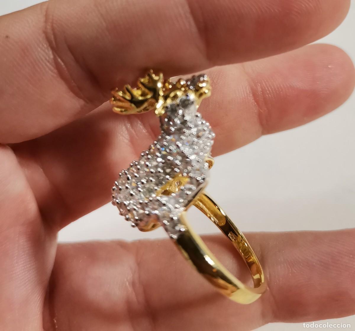 Joyeria: Magn&iacute;fico Anillo en Plata de Ley y Oro - Foto 8