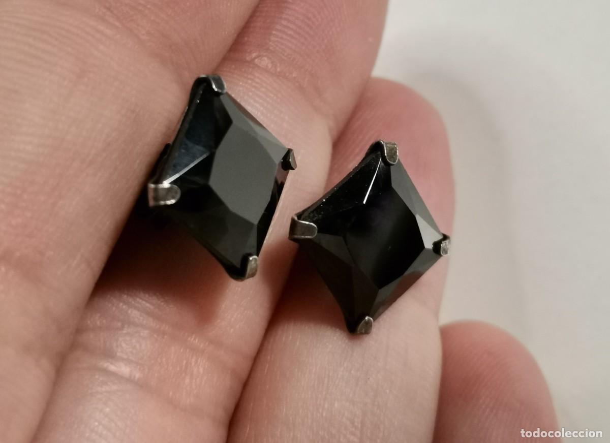 Joyeria: Pendientes en Plata de Ley y Circonitas negras - Foto 4