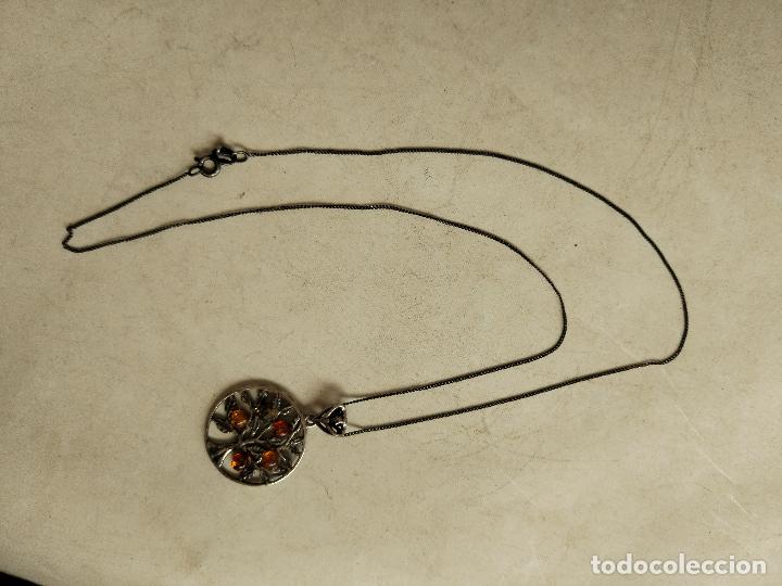 Joyeria: cadena colgate plata con ambar - Foto 3