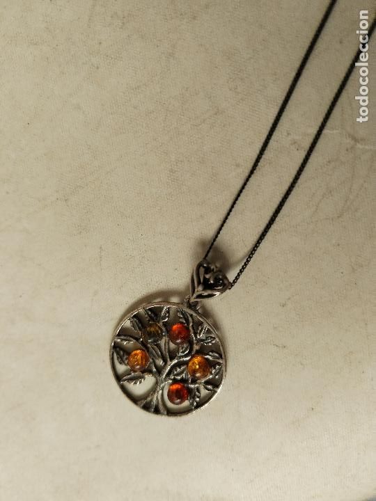 Joyeria: cadena colgate plata con ambar - Foto 4