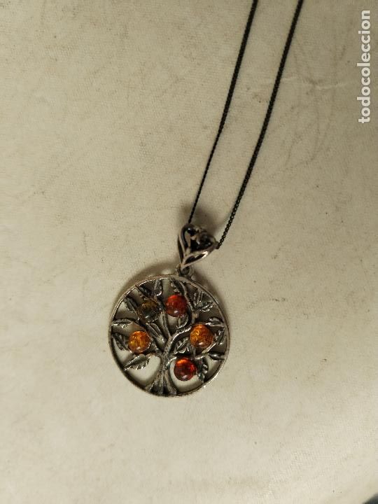 Joyeria: cadena colgate plata con ambar - Foto 1