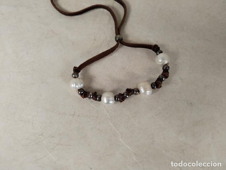 Joyeria: pulsera cordon de perlas cultivadas - Foto 2
