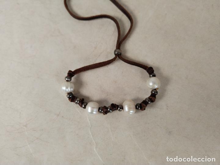 Joyeria: pulsera cordon de perlas cultivadas - Foto 3