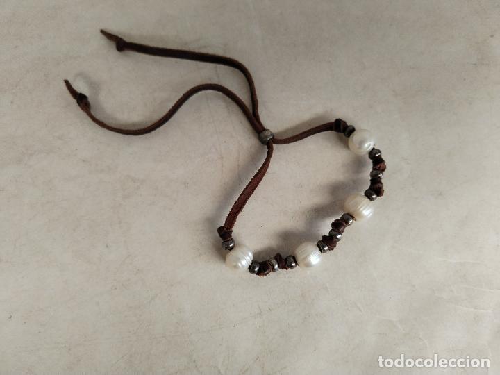 Joyeria: pulsera cordon de perlas cultivadas - Foto 4
