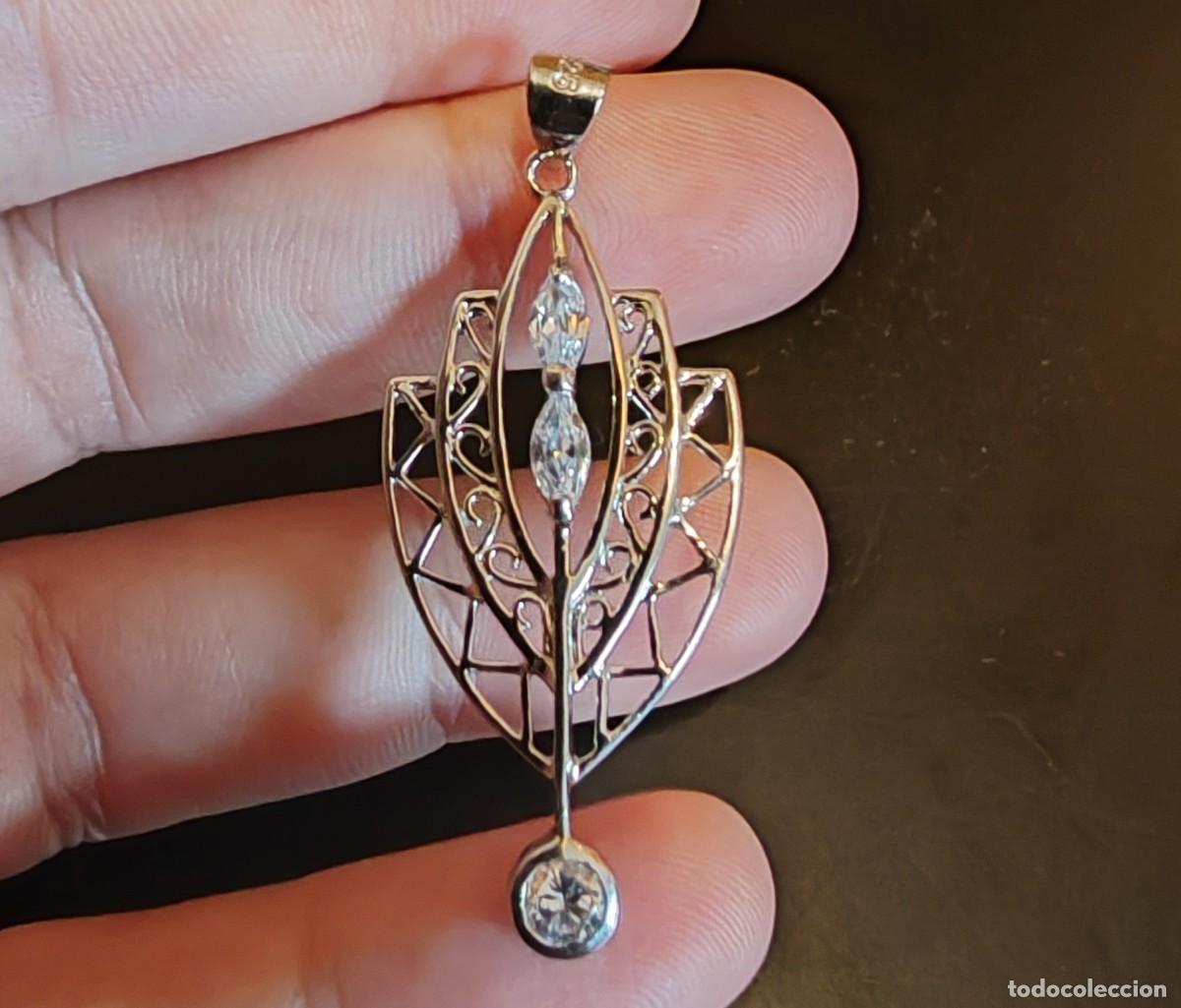 Joyeria: Colgante en Plata de Ley y Circonitas - Foto 1