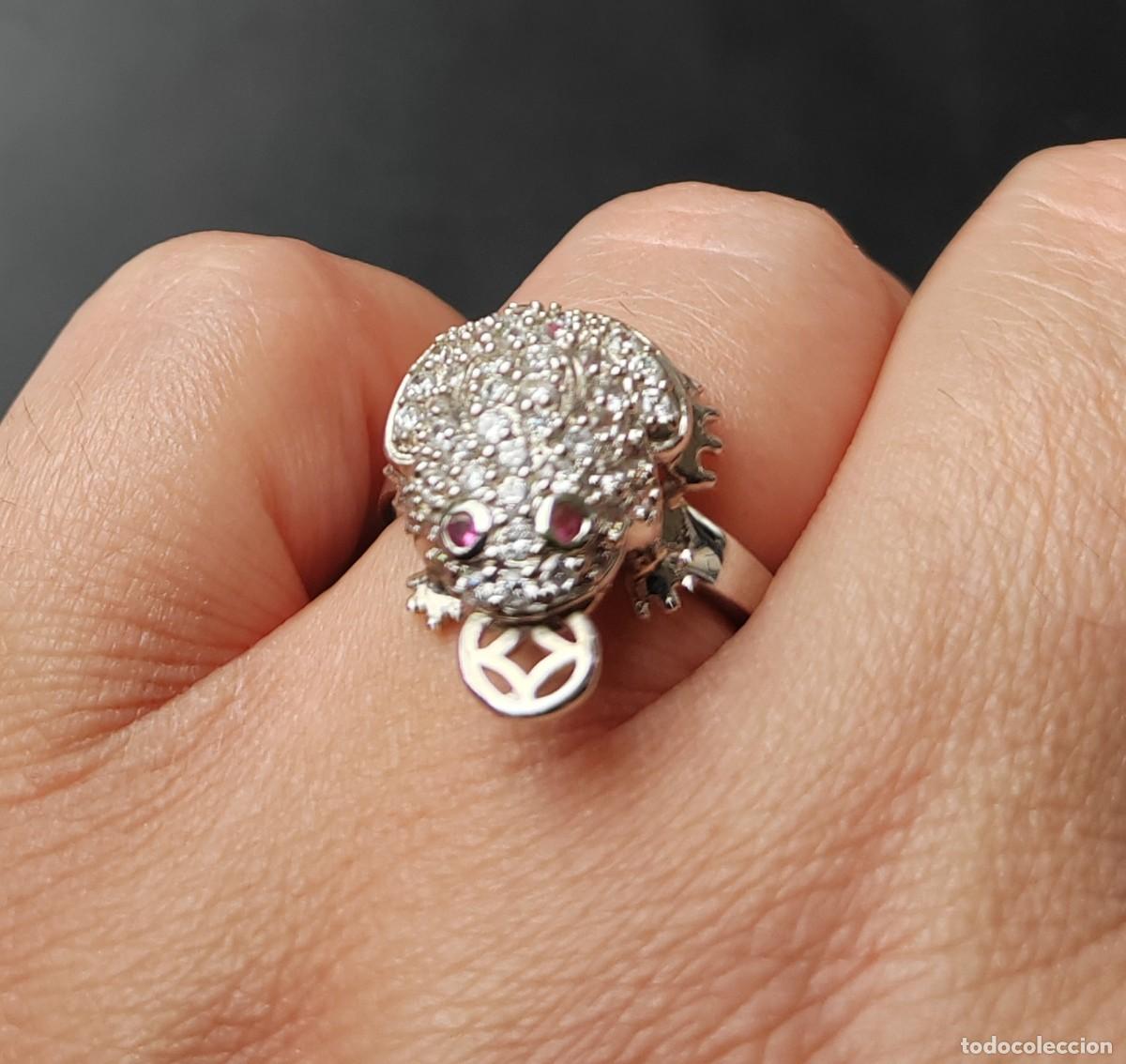 Joyeria: Anillo con Rub&iacute;es, Plata y Oro - Foto 2