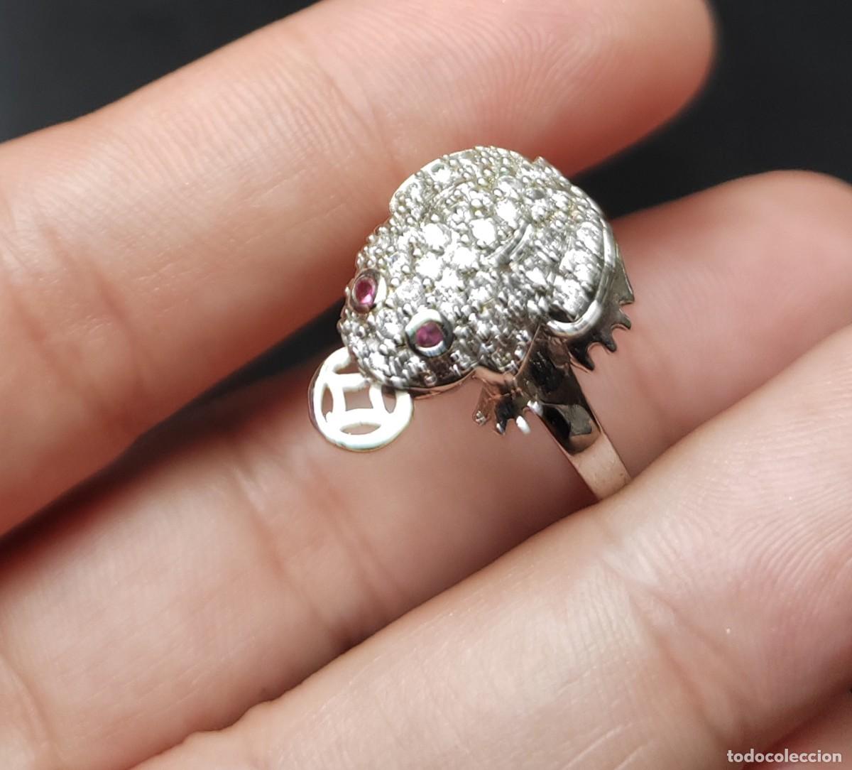 Joyeria: Anillo con Rub&iacute;es, Plata y Oro - Foto 3