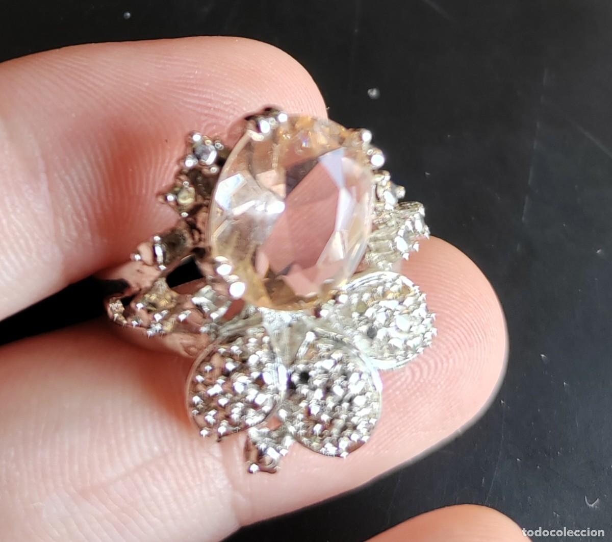 Joyeria: Anillo con Morganita, Plata de Ley y Oro - Foto 10
