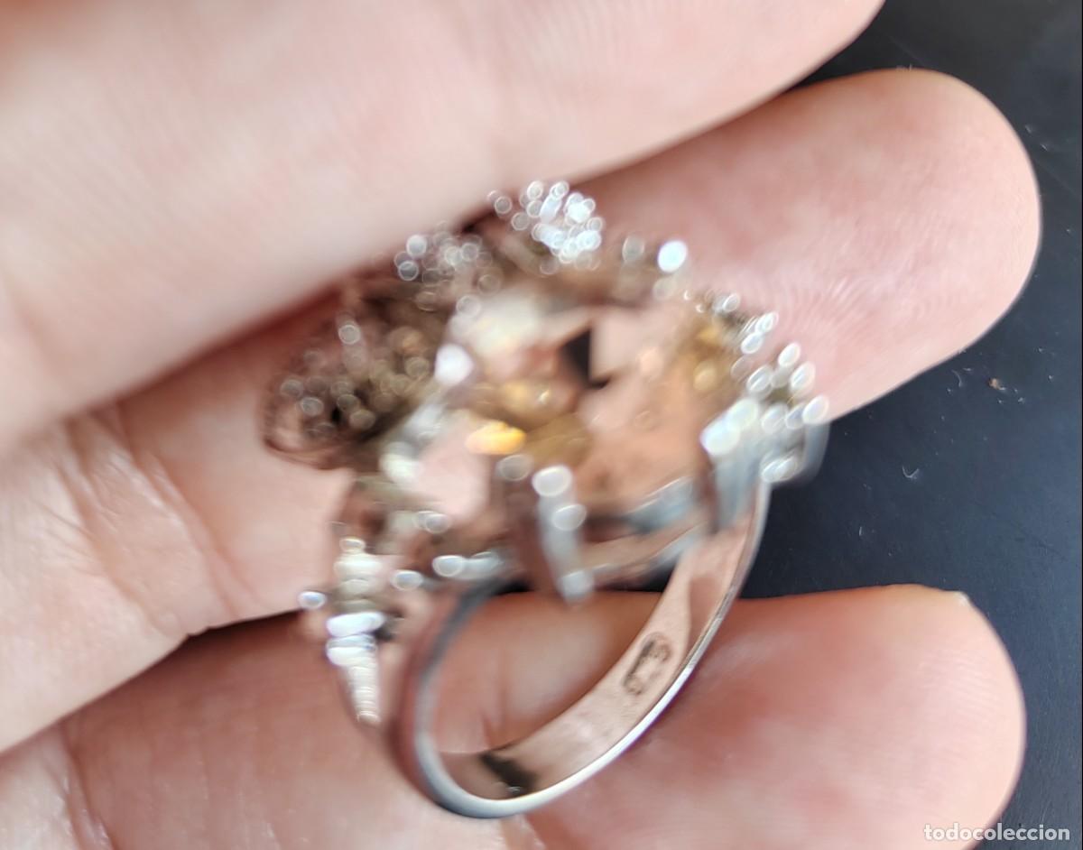 Joyeria: Anillo con Morganita, Plata de Ley y Oro - Foto 11
