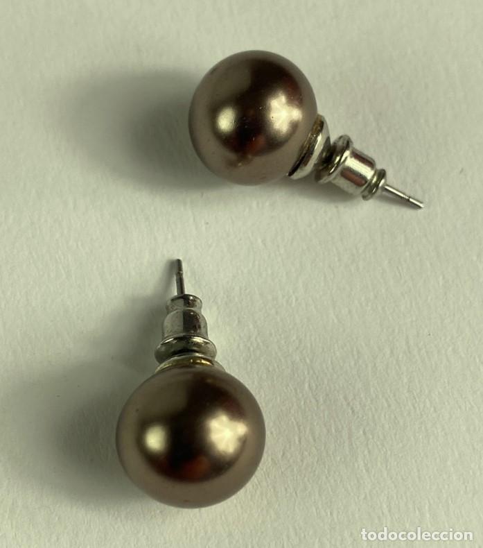 Joyeria: Pendientes con perla negra. - Foto 1