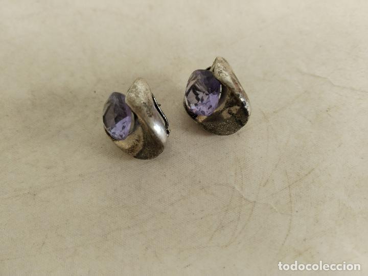 Joyeria: pendientes plata de ley con amatistas - Foto 2