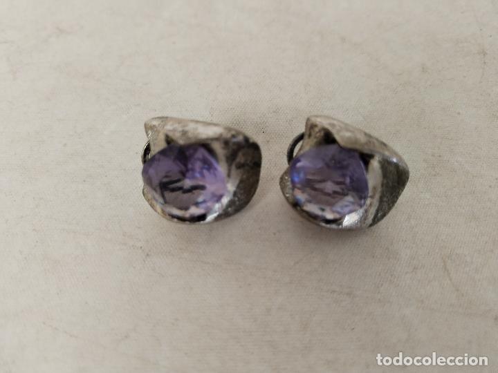 Joyeria: pendientes plata de ley con amatistas - Foto 4