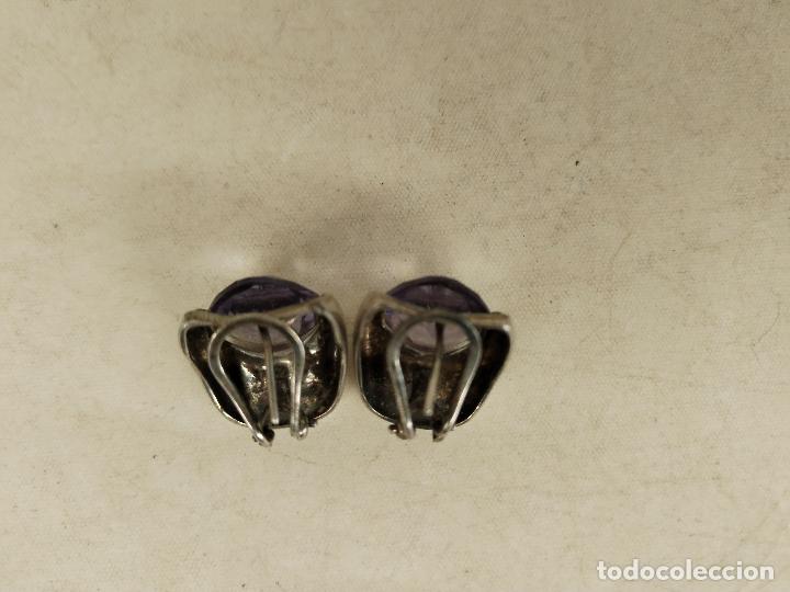 Joyeria: pendientes plata de ley con amatistas - Foto 5