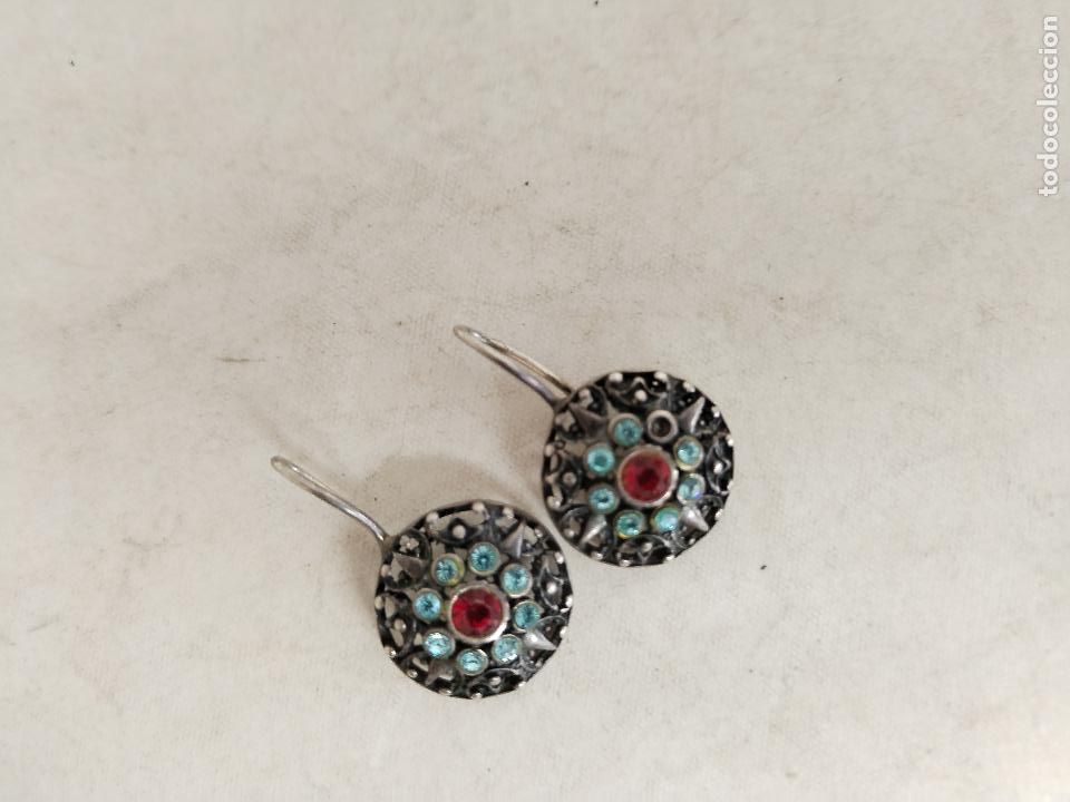 Joyeria: pendientes de colores en plata de ley - Foto 2