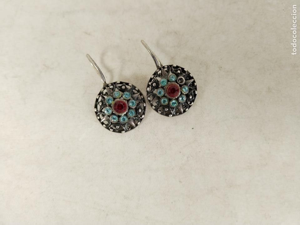Joyeria: pendientes de colores en plata de ley - Foto 3