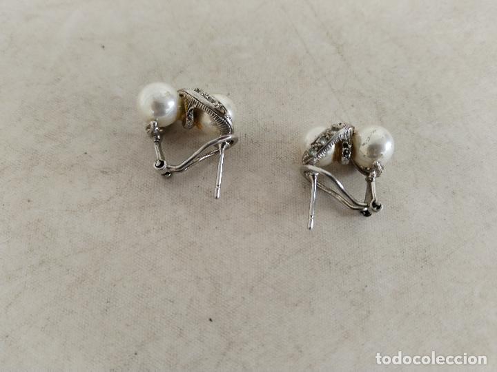 Joyeria: pendientes en plata 925 con perlas - Foto 2