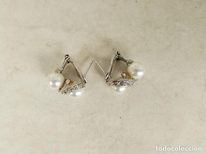 Joyeria: pendientes en plata 925 con perlas - Foto 4