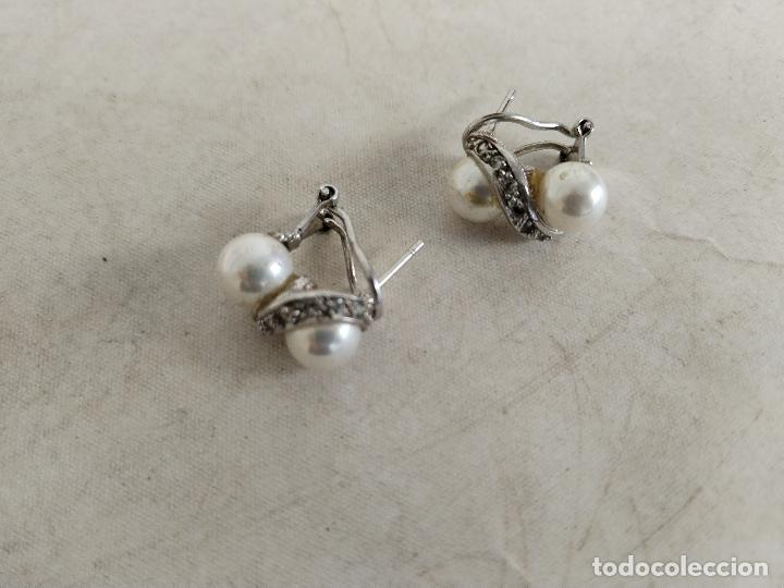 Joyeria: pendientes en plata 925 con perlas - Foto 5