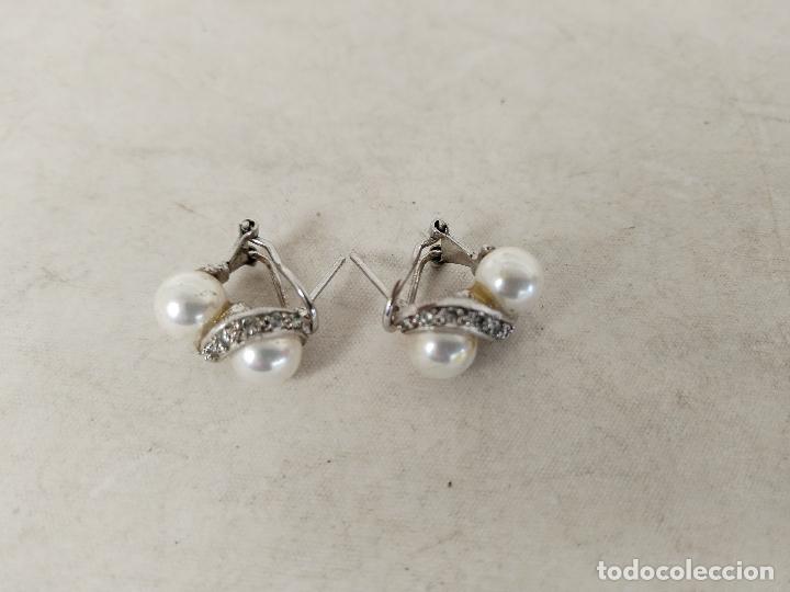 Joyeria: pendientes en plata 925 con perlas - Foto 1