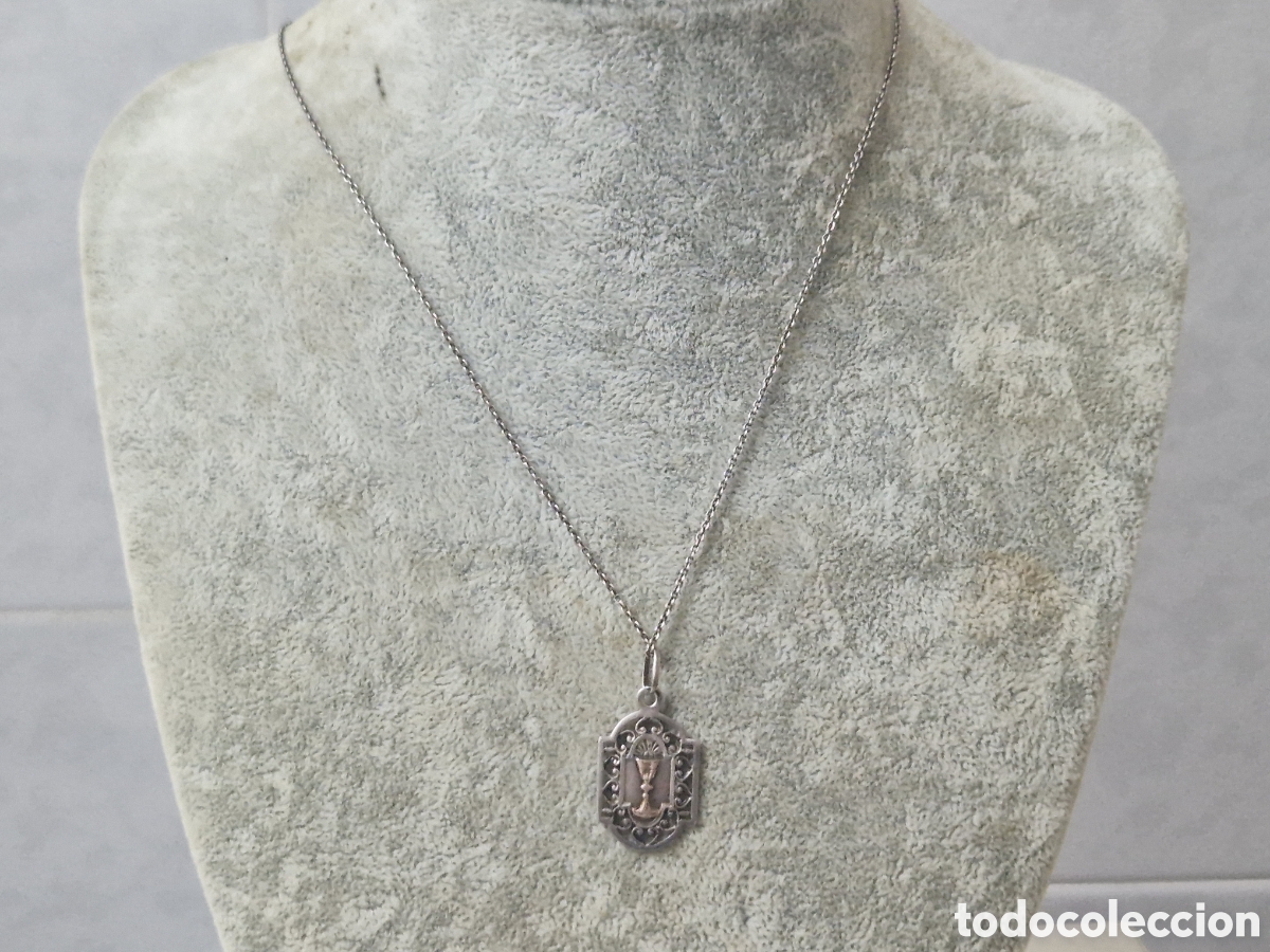 Joyeria: CADENA Y MEDALLA EN PLATA DE LEY Y ORO 18K - Foto 5