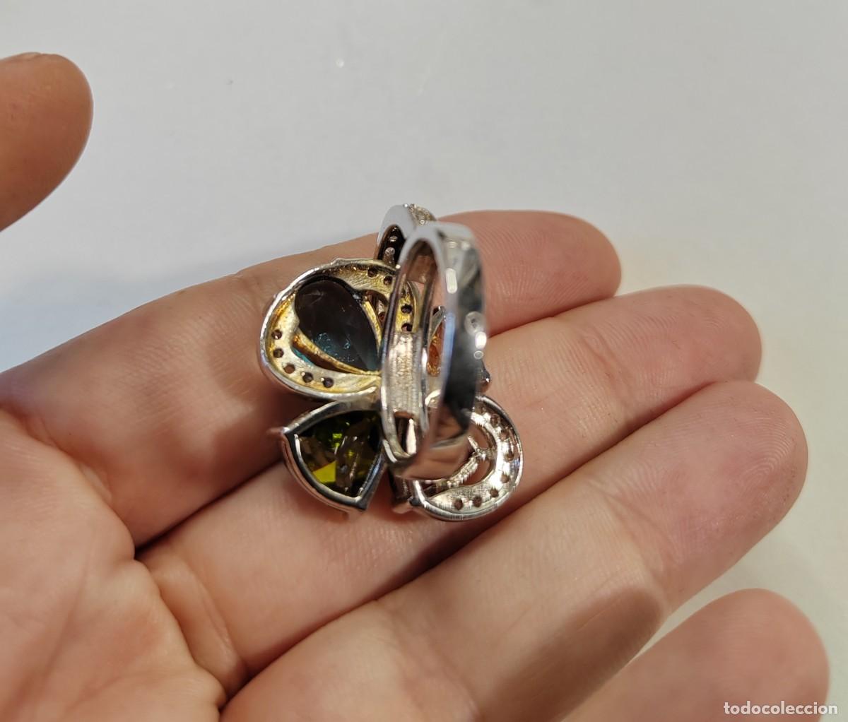 Joyeria: Espectacular Anillo en Plata de Ley y Oro blanco - Foto 10