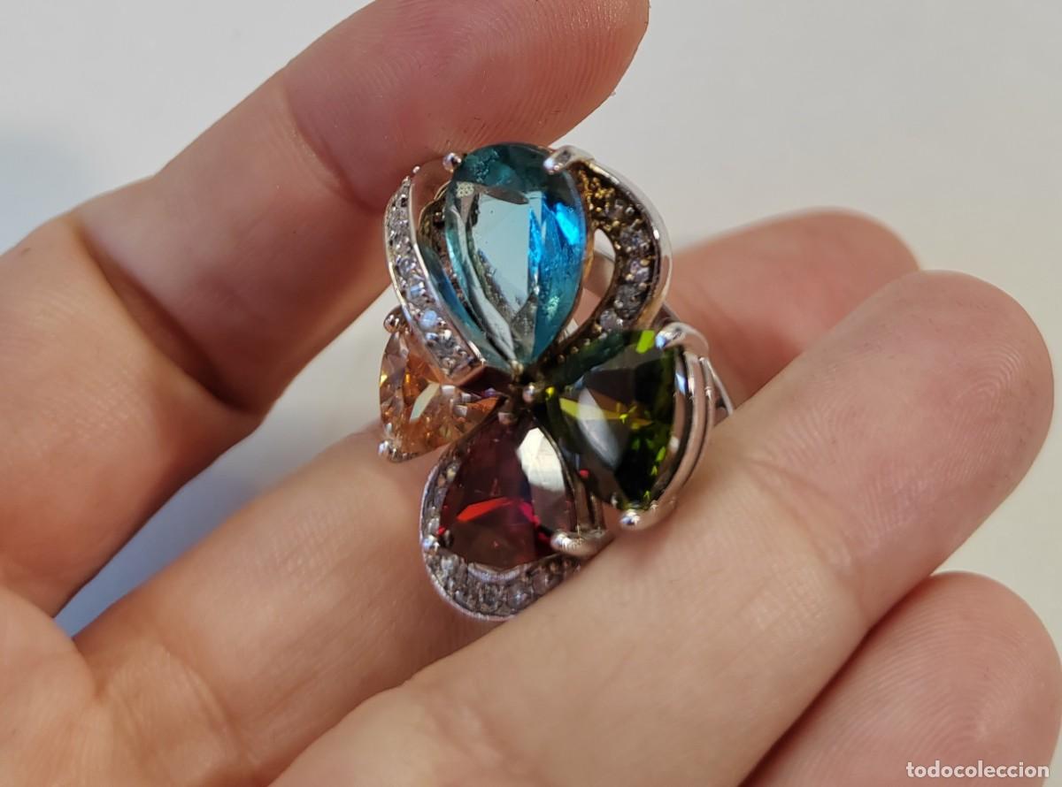 Joyeria: Espectacular Anillo en Plata de Ley y Oro blanco - Foto 12