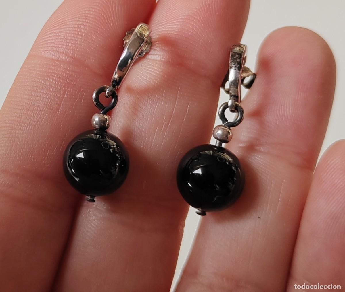 Joyeria: Pendientes Plata de Ley y &Aacute;gatas negras - Foto 4