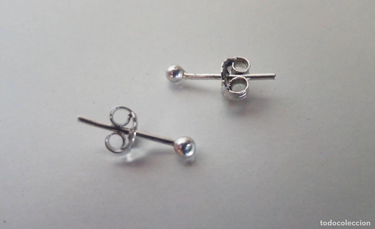 Joyeria: PENDIENTES DE PLATA DE LEY - BOLAS (1 MM) - NUEVOS - Foto 6