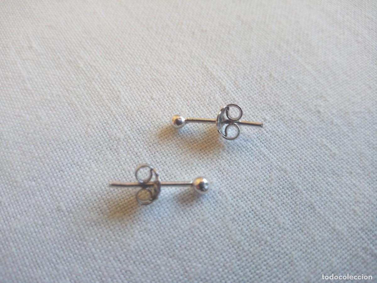 Joyeria: PENDIENTES DE PLATA DE LEY - BOLAS (1 MM) - NUEVOS - Foto 8