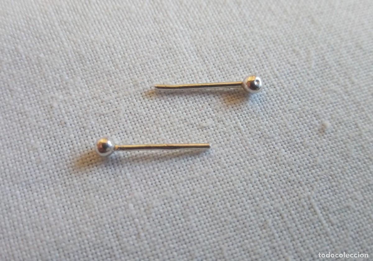 Joyeria: PENDIENTES DE PLATA DE LEY - BOLAS (1 MM) - NUEVOS - Foto 9