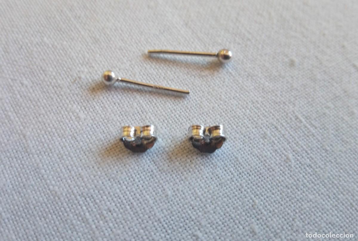Joyeria: PENDIENTES DE PLATA DE LEY - BOLAS (1 MM) - NUEVOS - Foto 11