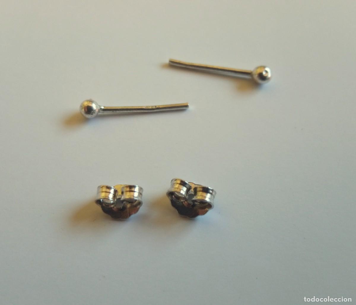 Joyeria: PENDIENTES DE PLATA DE LEY - BOLAS (1 MM) - NUEVOS - Foto 12